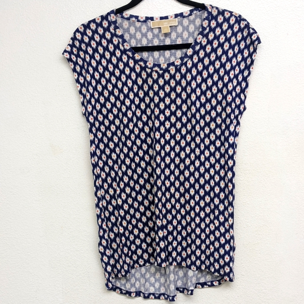 Michael Kors Short sleeve Printed Blouse